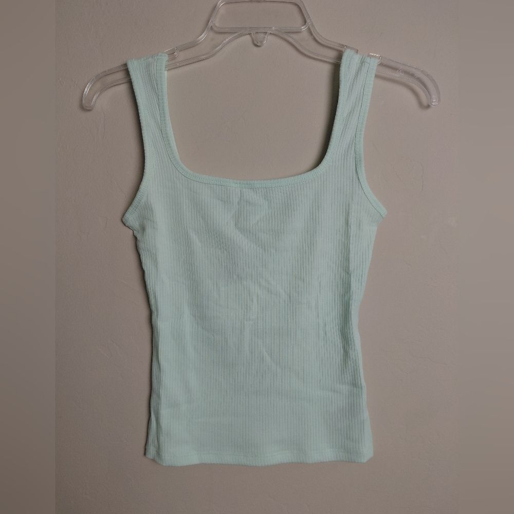 NIA RIBBED Minty TANK. STRETCHY  SOFT SIZE Extra Small NWT